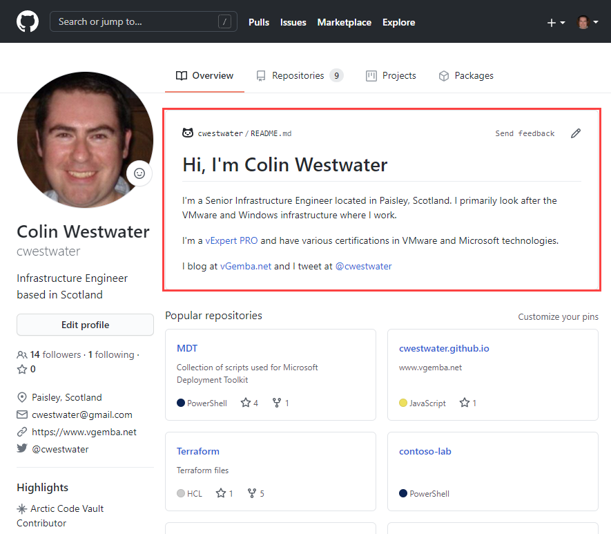 GitHub Profile