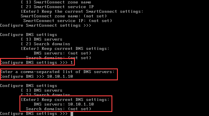 Isilon Node 1 Setup