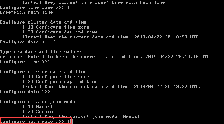 Isilon Node 1 Setup