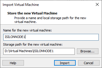 Isilon OVA Import