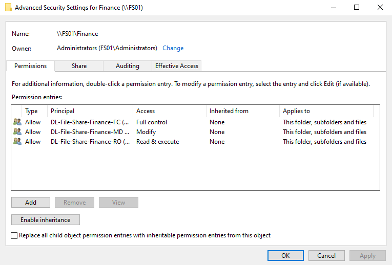 NTFS Permissions