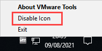 VMware Tools Icon Manual Removal