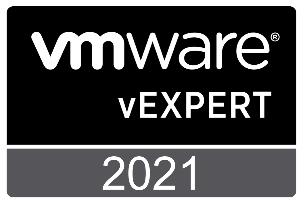 vExpert 2021 Badge