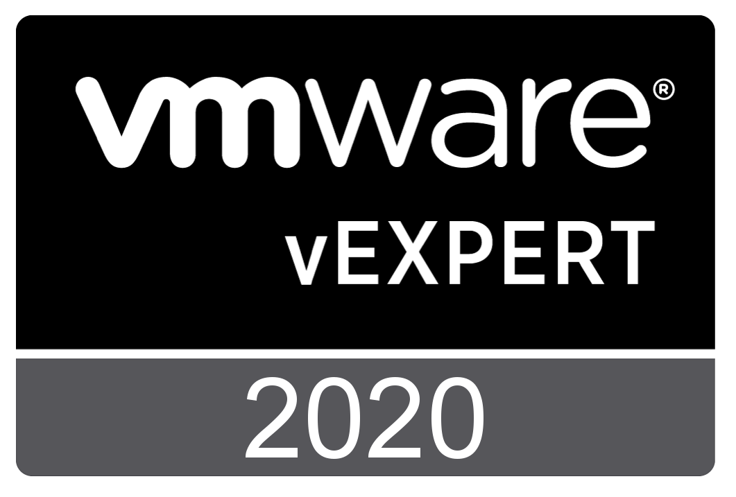 vExpert 2020 Badge